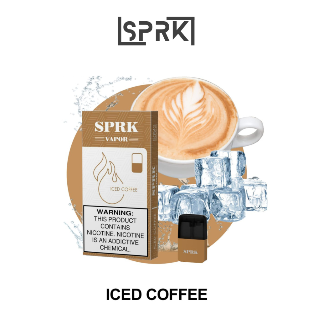 SPRK VAPE ICED COFFEE PODS IN DUBAI (Compatible with Myle V4 Pod System)