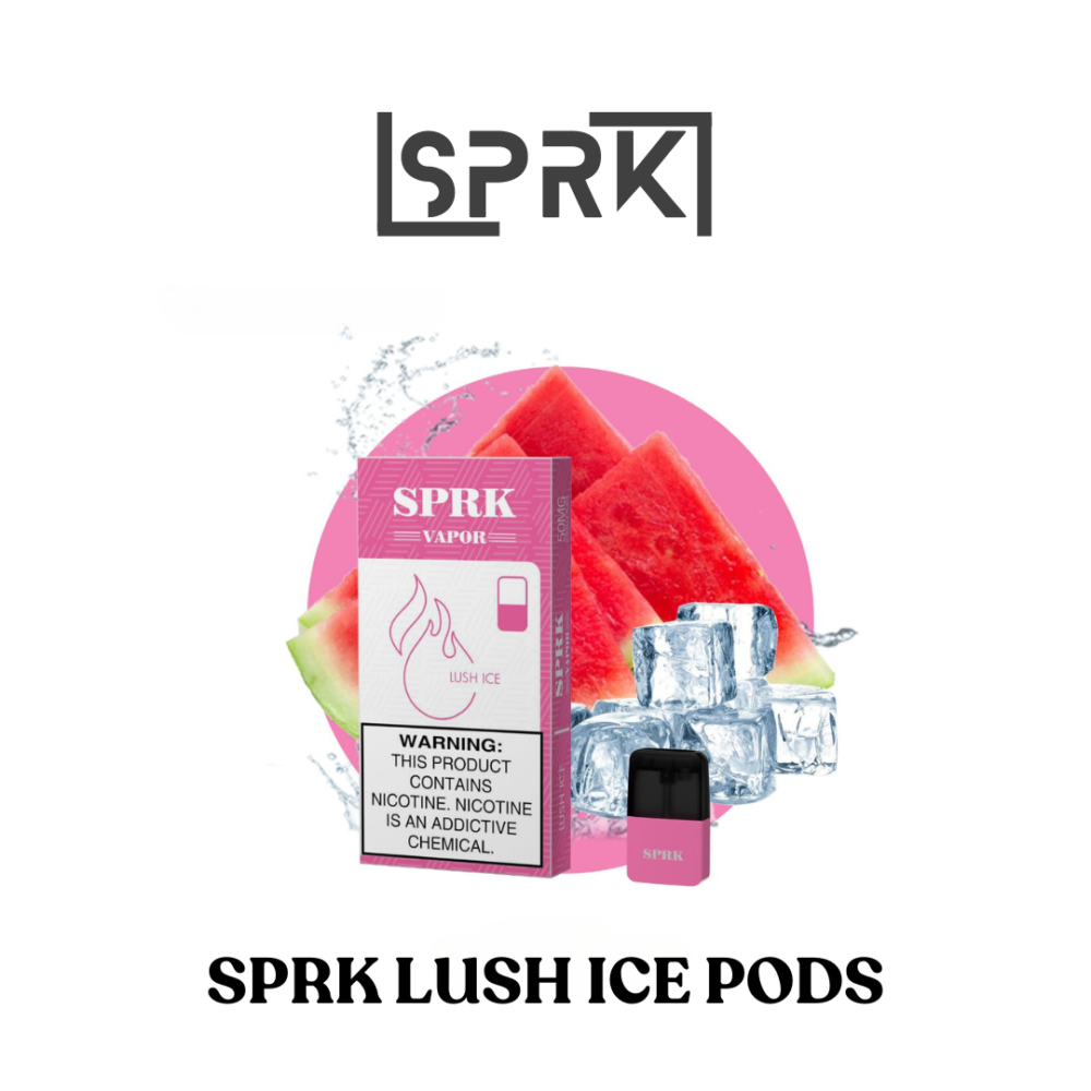 SPRK VAPE LUSH ICE PODS IN DUBAI (Compatible with Myle V4 Pod System)