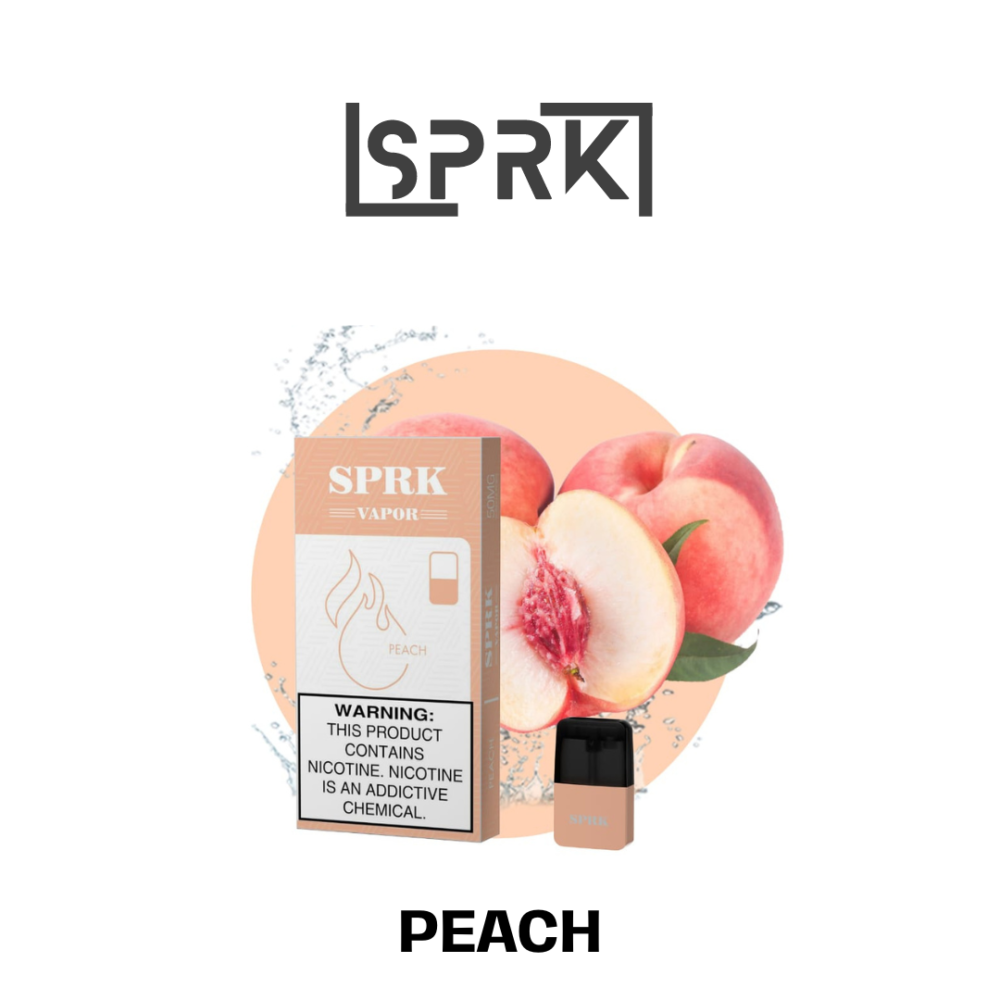 SPRK VAPE PEACH PODS IN DUBA (Compatible with Myle V4 Pod System)