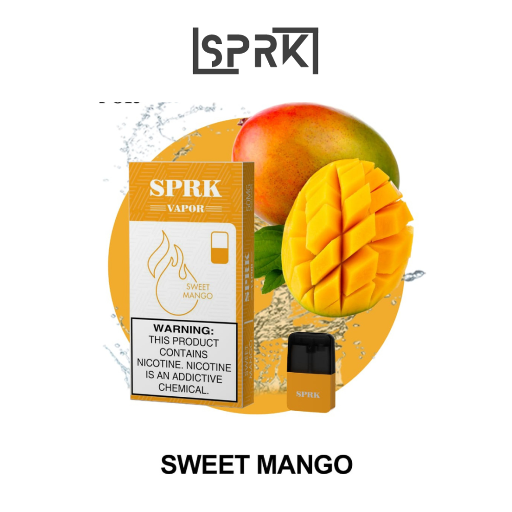 SPRK Vape V4 Red Sweet Mango Pods in Dubai (Compatible with Myle V4 Pod System)