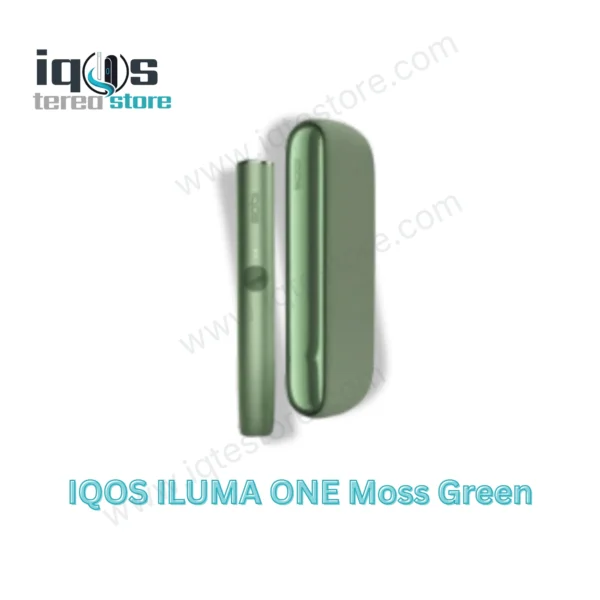 IQOS ILUMA ONE Moss Green all-in-one device