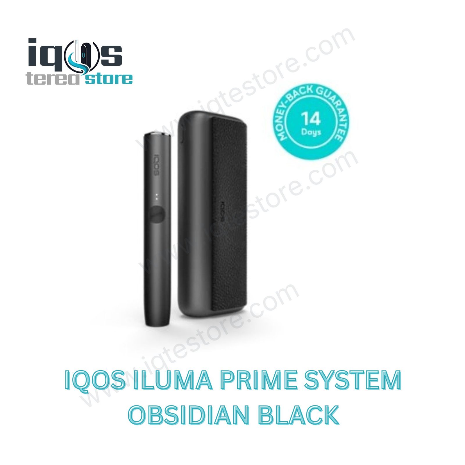 IQOS ILUMA PRIME System Obsidian Black IQOS ILUMA PRIME System Obsidian Black with matching holder and pocket charger