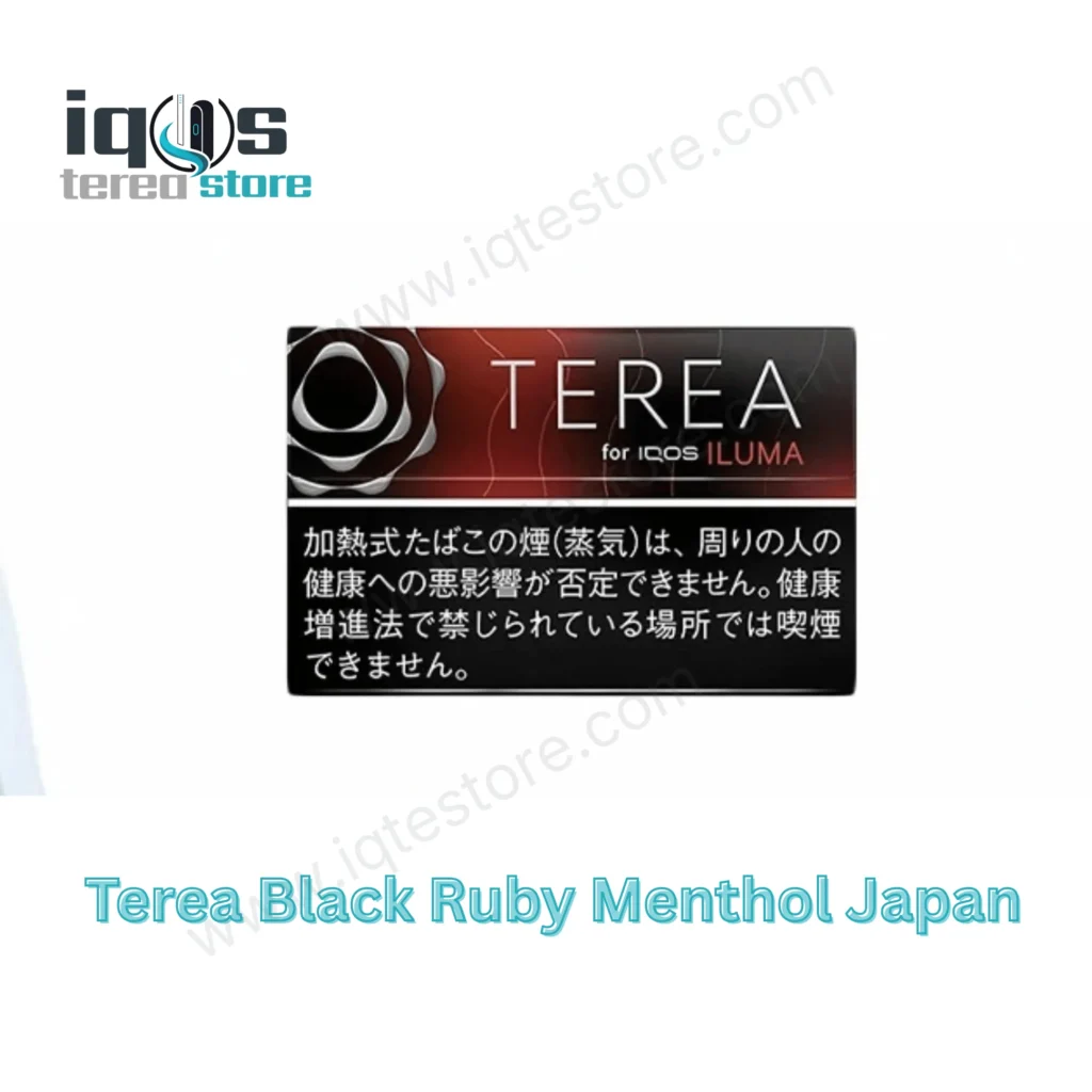 TEREA Black Ruby Menthol Japan tobacco sticks packaging