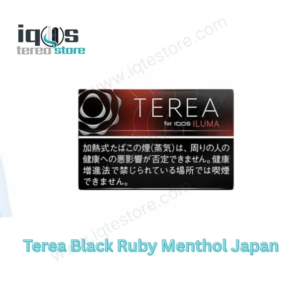 TEREA Black Ruby Menthol Japan tobacco sticks packaging